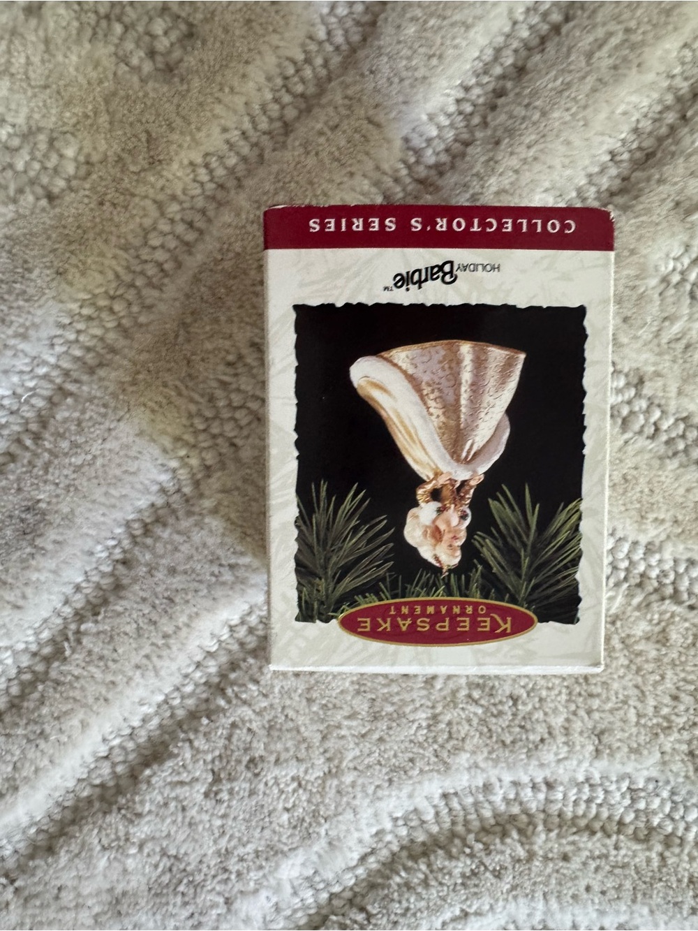 KEEPSAKE the Label Holiday Ornament in Cream and Gold